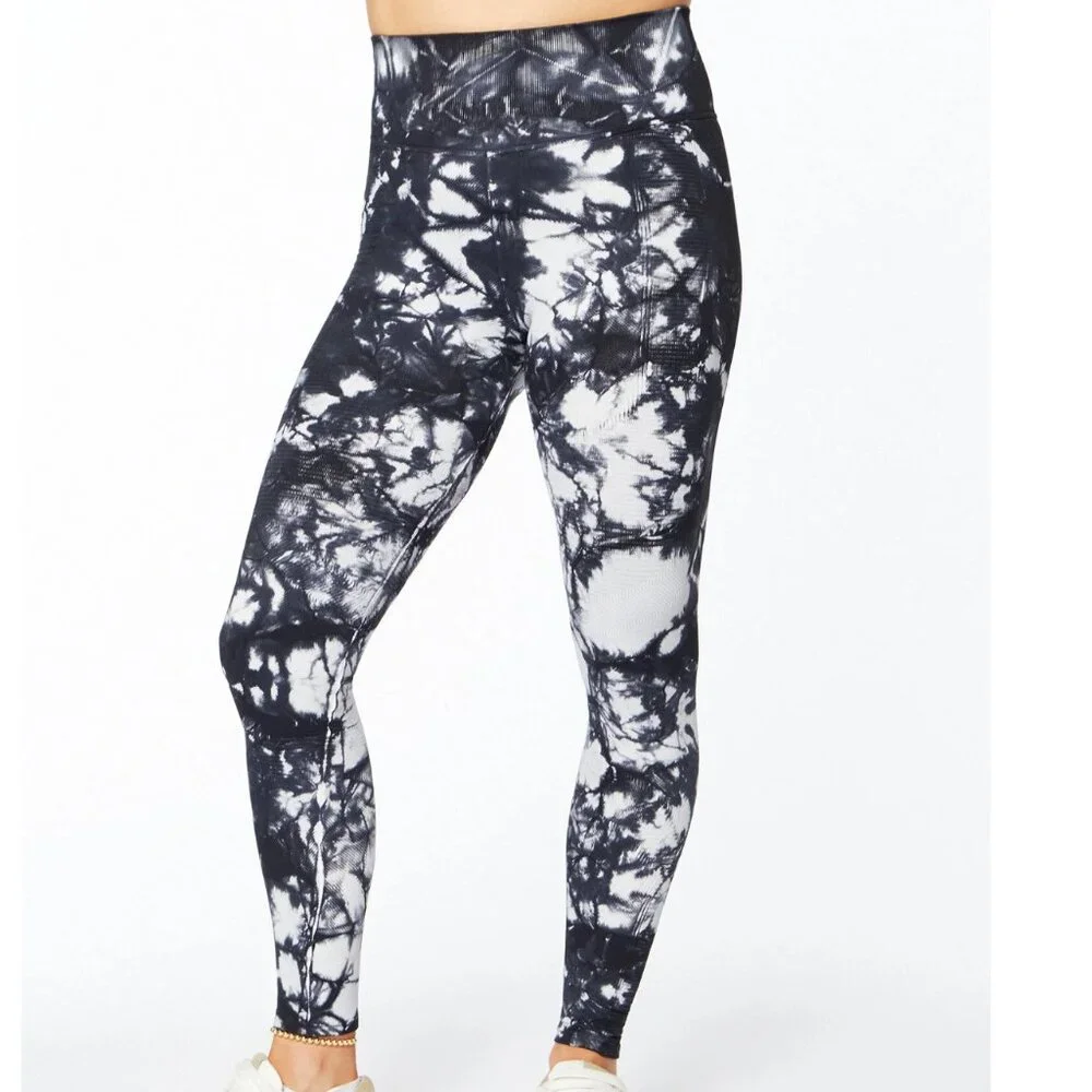 NUX One by One Seamless Legging Black Tie Dye - Picture 3 of 8